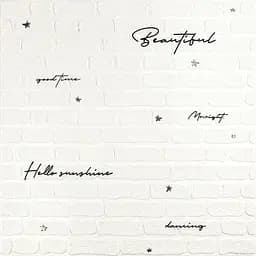 Панель стінова 3D Wall Sticker 700х700х4 мм Напис із сріблом SW-00001980