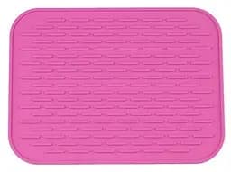Силиконовый коврик для сушки посуды Supretto, розовый (4874-0006)