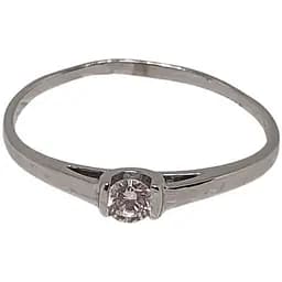 Срібне кільце Qvaliz з фіанітами. 90100622 17,5