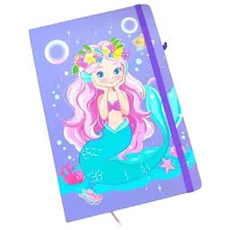 Блокнот на резинке Malevaro Mermaid дизайн 1 А5 13.6×20.8 см твердая обложка 80 листов (762473ML-1)