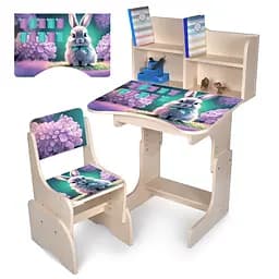 Парта со стульчиком, Зайчонок, таблица умножения, N2071-1-2