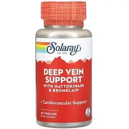 Підтримка глибоких вен Solaray Deep Vein Support 60 вегетаріанських капсул