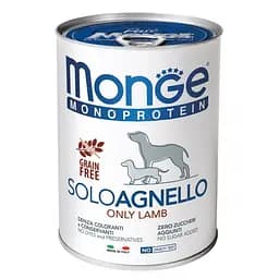 Паштет Monge Dog Solo з ягням для собак усіх порід 400 гр
