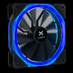 Вентилятор Vinga LED FAN-02 BLUE Black (LED fan-02 blue)