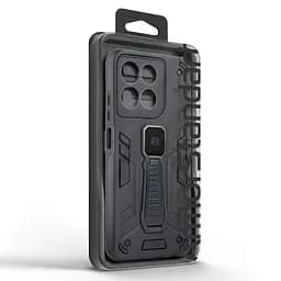 Чехол для Motorola G57 Power 5G, Proover, черный, с подставкой и магнитом, противоударный, ударопрочный, бронированный, панель-накладка, защита всего корпуса, термополиуретан (TPU) + поликарбонат (PC), ArmorStandart (ARM89737) - мініатюра 3