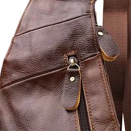 Чоловіча сумка з великою кількістю кишень із натуральної шкіри Vintage 15,5х39х6 см sum0027484 - мініатюра 5