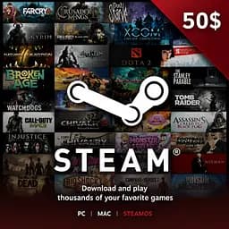 Код активації Steam Gift Card (Стім) на 50 USD US-регіон  
