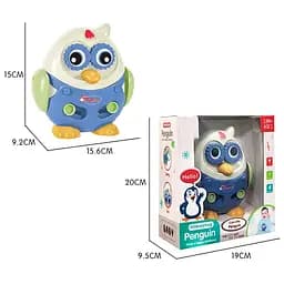 Тваринний музичний пінгвін Jie star 19х10х20 см det0006173 - мініатюра 4