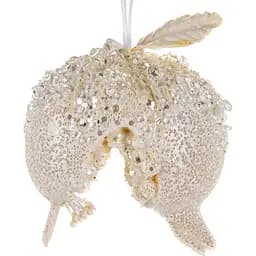 Ялинкова прикраса Lefard Гранат 11.5 см молочна (66-122)