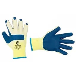 Рукавички робочі захисні Intertool скляра латексна 10" синя (в упаковці 6 шт.)