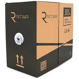 Кабель КВПЕ FTP-cat.6 (4 * 2 * 0.54), Ritar, (CU), для внутр. робіт, 305м, White, Corton BOX, Q2