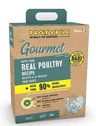 Напіввологий холістик корм Natyka Gourmet Puppy 3кг для цуценят з птицею
