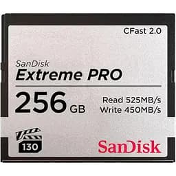 Карта памяти Sandisk 256GB CFAST 2.0 Extreme PRO 525MB/s VPG130, EAN: 619659145262 (SDCFSP-256G-G46D)