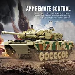 Конструктор танк   на радіокеруванні Mould King танк ЛЕОПАРД  LEOPARD  2 Tank  для дорослих та дітей військова техніка  1091 деталь - мініатюра 8