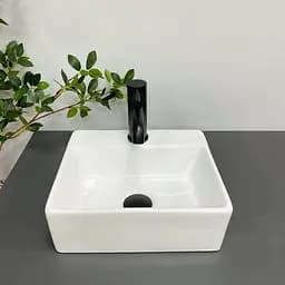 Умивальник VBI Komo white накладний підвісний VBI-015600, Білий - мініатюра 5