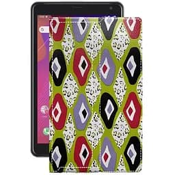 Чехол StatusCASE из экокожи для планшета Prestigio Q Pro Камни-цветные