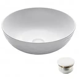 Умивальник тонкокерамічний Kraus Viva білий KCV-200GWH, Білий