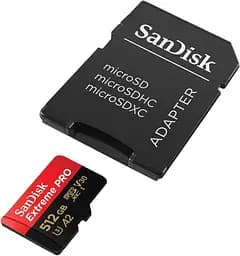 Картка пам'яті microSDXC SanDisk Extreme Pro A2 512 Gb class 10 V30 UHS-1 U3 (R200MB/s,W140MB/s) - мініатюра 2
