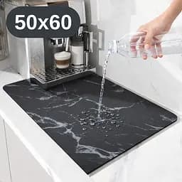 Антиковзаючий кухонний килимок 50×60 см — абсорбуючий для сушіння посуду та під кавоварку KT8001546