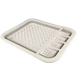 Сушарка для посуду Multi-Function Drain Rack 511 LS Силіконова складана з нековзними ніжками біла