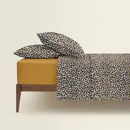 Комплект постільної білизни Cosas Leopard Полуторний бежевий (LeopardPattern_16Mustard_160) - мініатюра 2