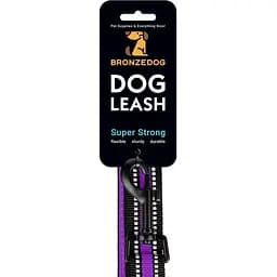 Повідець для собак BronzeDog Mesh, розмір S, 200х1,6 см, фіолетовий - мініатюра 7