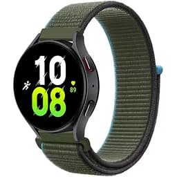 Ремінець Universal Nylon 22 mm Samsung/Amazfit/Huawei Dark Green