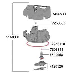 Голова для фільтра Eheim classicVARIO+e 250 (2214) (1414000) - мініатюра 2