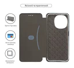 Чехол-книжка для TECNO Spark Go 1 (KL4), G-Case, зеленый, кожаный чехол-книга из экокожи (PU) и TPU, с магнитом, с подставкой и вместительным кардхолдером, противоударный, защита всего корпуса, ArmorStandart (ARM81225) - мініатюра 3