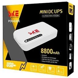 ДБЖ UPS SKE POE-632E DC 17W 8800mah для роутера, терміналу, камери 5/9/12v USB LAN POE White - мініатюра 2