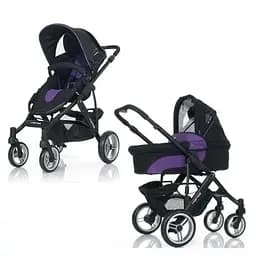Універсальна коляска 2 в 1 ABC Design MAMBA Purple-black, чорний з фіолетовим (61028/208)
