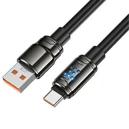 Дата кабель Hoco U143 Joy USB to Type-C 5A 1.2 м Black - мініатюра 4