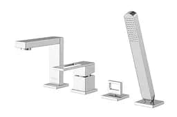 Смеситель для ванны Kohlman Nexen хром на борт ванны QB243U Хром