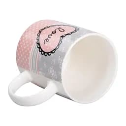 Чашка порцелянова Love 400 мл, рожевий Liling Rongxiang Ceramic RX-N240143PK - мініатюра 13