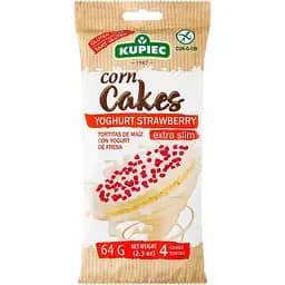Хлебцы кукурузные Kupiec с йогуртом и клубникой 64 г