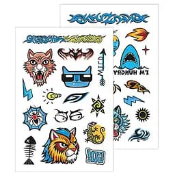 Тимчасові татуювання для старших хлопчиків Акула 10100699, 2 аркуші