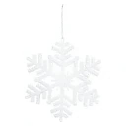 Снежинка с блестками 16 см