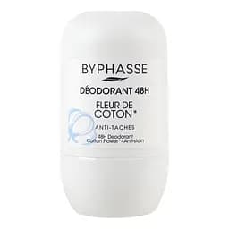 Роликовий дезодорант Byphasse з квітами бавовни 48 годин 50 мл