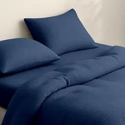 Комплект постільної білизни Cosas Denim Двоспальний муслін кобальт (Muslin_026Denim_El160-026Denim_180) - мініатюра 2
