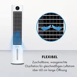 Мобільний кондиціонер вентилятор Klarstein Skytower Grand Smart 480 м3/ч (10035816) - мініатюра 3