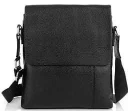 Сумка чоловіча з натуральної шкіри Tiding Bag чорна (SA25F-8878A)