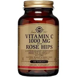 Витамин С Solgar с шиповником 1000 мг 100 таблеток