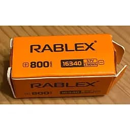 Літій-іонний акумулятор Rablex 16340 800 mAh 3.7 V (Li-ion) Original червоний - мініатюра 4