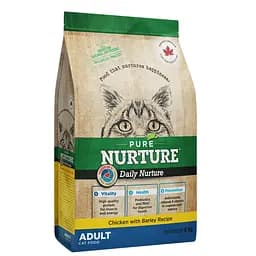 Сухой корм Pure Nurture для взрослых кошек с курицей и ячменем 8 кг