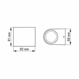 Світильник архітектурний Videx LED AR031 IP54 3W 2700K (VL-AR031-032B) - мініатюра 3