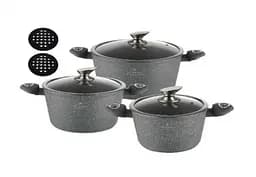 Набір каструль Edenberg EB-7427 8 сірий предметів