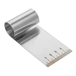 Шпатель резак для теста, скребок из нержавеющей стали, делитель теста кулинарный с линейкой 5 см (мини), Metalworkshop Серый 86077