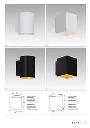 Настінний світильник Zuma Line Sola WL Round Black-Gold 91061 - мініатюра 3