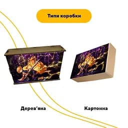 Дерев'яний фігурний пазл Зеницу Агацума (Zenitsu Agatsuma), А3, Дерев'яна коробка 200 елементів - мініатюра 4