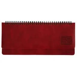 Планинг еженедельник настольный 30 х 14 см Leo Planner датированный 2026 Persona бордовый 128 страниц (252656)